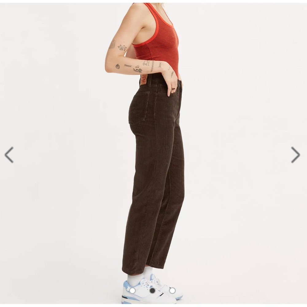 Levi's Brown Straight Leg Jeans - Picture 2 of 9
